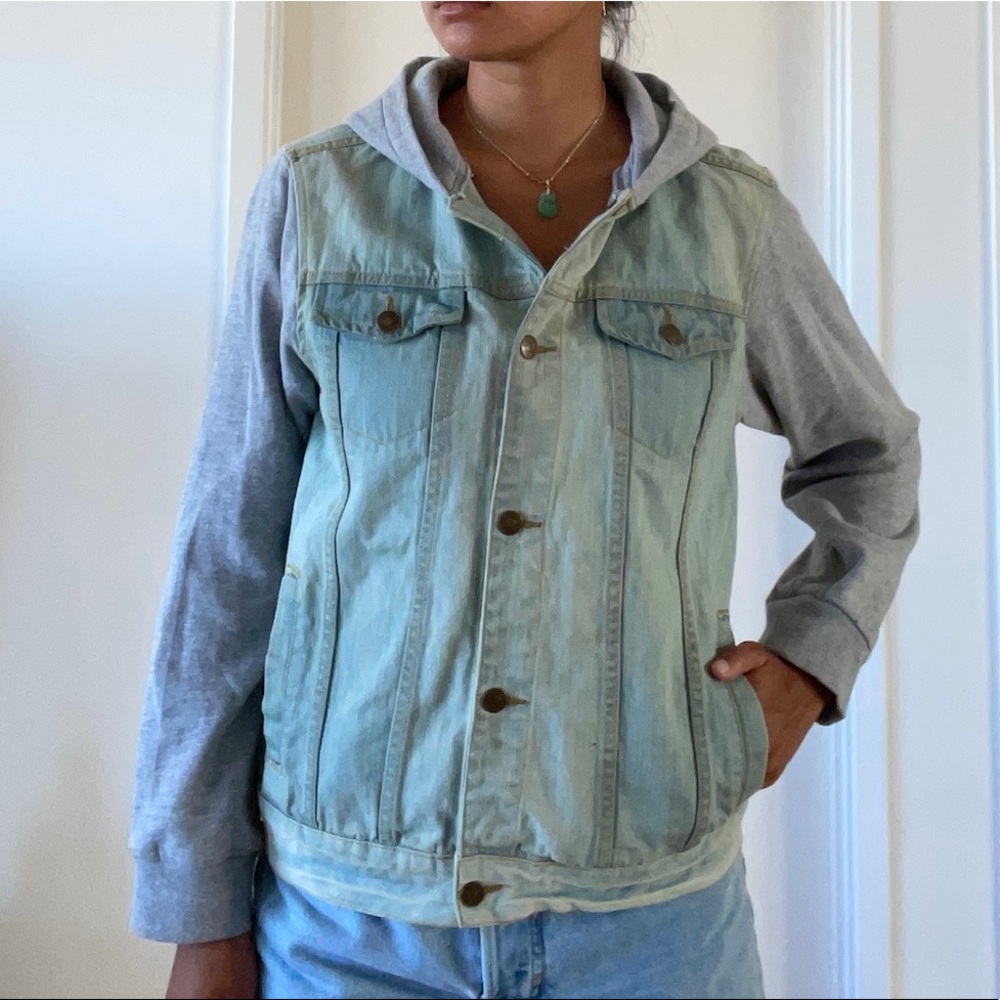 Ring of fire. Jean-hoodie. Size: XL